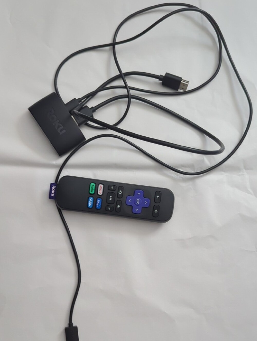 Roku Black Streaming Stick with Black Remote and Purple D-Pad - Picture 2 of 4